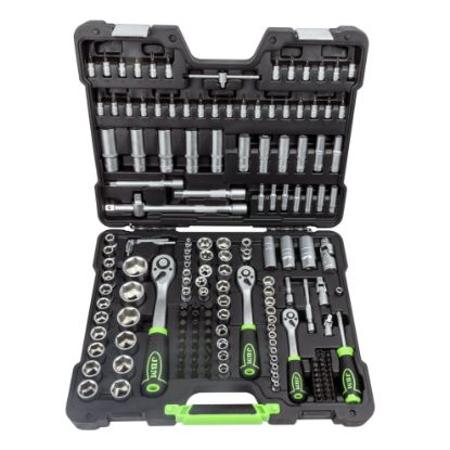 Imagem de CAIXA DE FERRAMENTAS DE 179 PEAcAS COM CHAVES HEXAGONAIS ZINCADAS