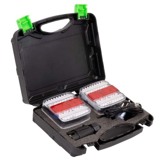 Imagem de CONJUNTO DE DUAS LUZES TRASEIRAS MAGNATICAS SEM FIO