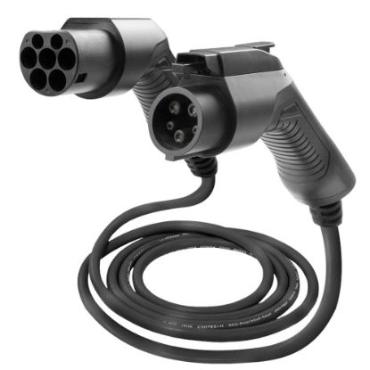 Imagem de CABO DE CARREGAMENTO ELATRICO  DE CARRO, 7.5KW, 32 A, DO TIPO 1 AO TIPO 2 (SINGL