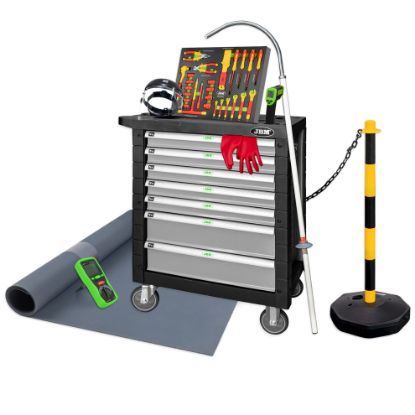 Imagem de CARRINHO DE FERRAMENTAS 7 GAVETAS CINZENTO ESPECIAL VDE
