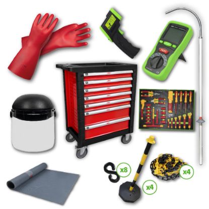 Imagem de CARRINHO DE FERRAMENTAS 7 GAVETAS VERMELHO ESPECIAL VDE