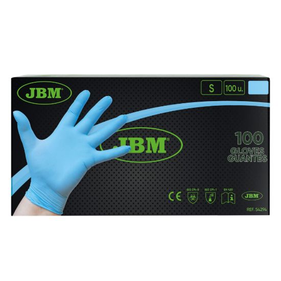 Imagem de LUVAS AZUIS DESCARTAVEIS DE NITRILO TAMANHO S