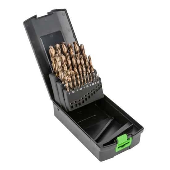 Imagem de Conjunto de 25 brocas em cobalto 1-13mm
