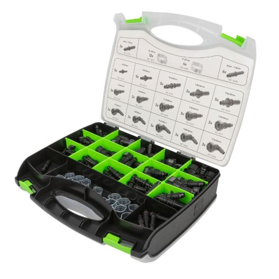 Imagem de ESTUCHE DE CONECTORES Y TUBOS PARA COMBUSTIBLE 95 PCS