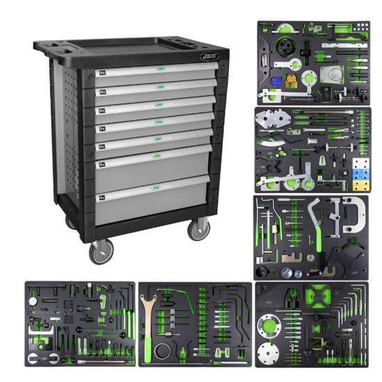 Imagem de CARRO DE HERRAMIENTAS ESPECIAL KIT DE CALADO 7 CAJONES GRIS 