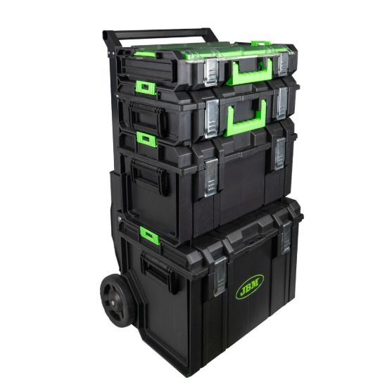Imagem de CARRO MODULAR CON 4 CAJAS APILABLES
