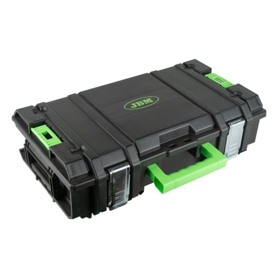 Imagem de CAJA PARA HERRAMIENTAS APILABLE CON 2 ORGANIZADORES LATERALES DE PIEZAS (11 COMPARTIMENTOS)