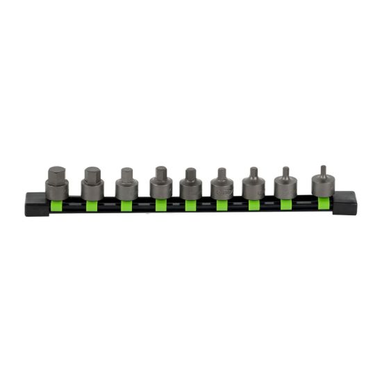 Imagem de SET DE PUNTAS HEXAGONALES CORTAS 3/8" 9 PCS