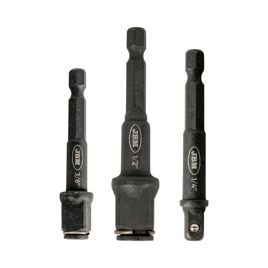 Imagem de SET DE 3 ADAPTADORES DE LLAVE DE VASO CON PUNTA HEXAGONAL