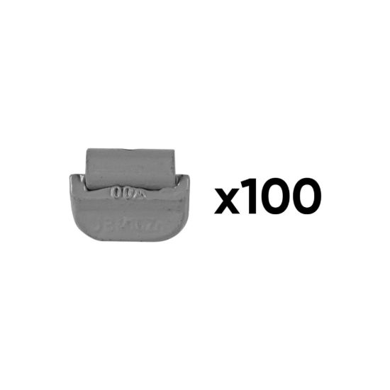 Imagem de CAJA DE 100 CONTRAPESAS ZINC GRAPA 10GR. ESPECIAL LLANTA UNIVERSAL