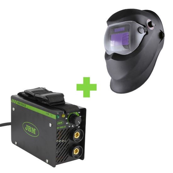 Imagem de PROMO-53981 SOLDADORA INVERTER MMA 100A DC + CASCO PARA SOLDADURA CON REGULADOR MANUAL