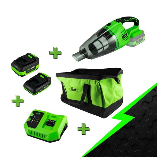 Imagem de PROMO ELÉCTRICA CON ASPIRADOR + BATERÍA 2.0AH + BATERÍA 4.0AH + CARGADOR 20V + MOCHILA