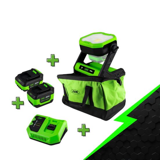 Imagem de PROMO ELÉCTRICA CON FARO 60004 + BATERÍA 4.0AH + BATERÍA 6.0AH + CARGADOR 20V + MOCHILA 