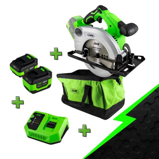Imagem de PROMO ELÉCTRICA CON SIERRA CIRCULAR 60007 + BATERÍA 4.0AH + BATERÍA 6.0AH + CARGADOR 20V + MOCHILA