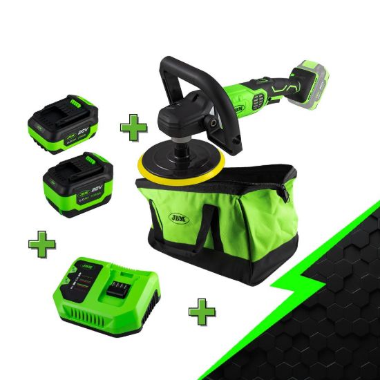 Imagem de PROMO ELÉCTRICA CON PULIDORA 60009 + BATERÍA 4.0AH + BATERÍA 6.0AH + CARGADOR 20V + MOCHILA