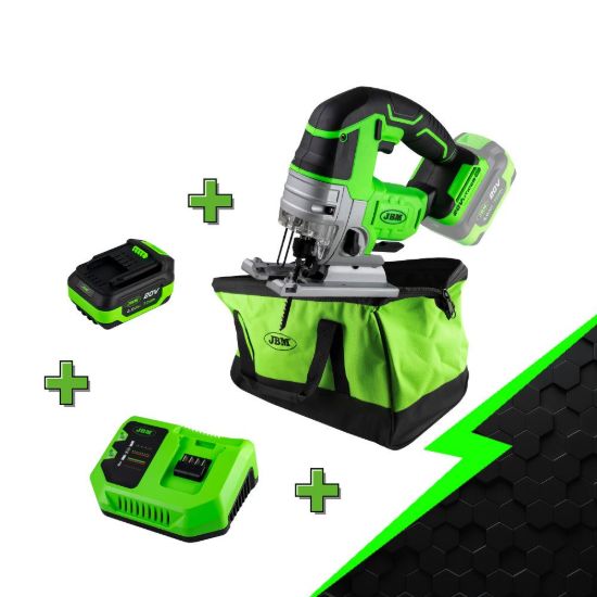 Imagem de PROMO ELÉCTRICA CON SIERRA 60010 + BATERÍA 4.0AH + CARGADOR 20V + MOCHILA