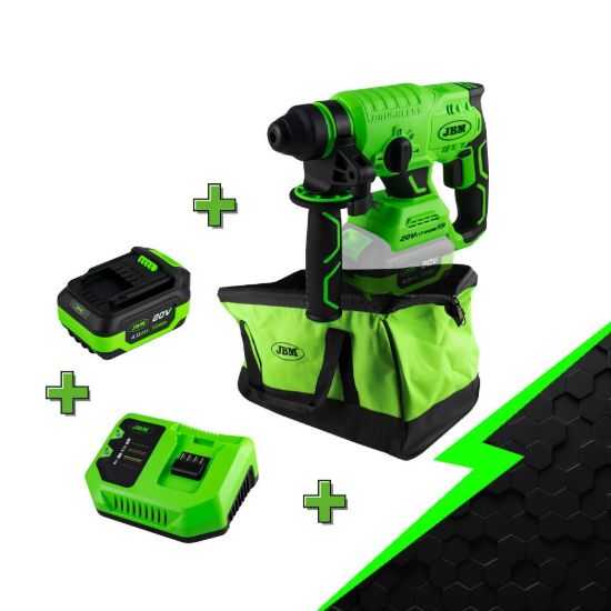 Imagem de PROMO ELECTR: MARTILLO PERCUTOR SDS A BATERÍA 60023 + 60013 + 60016 + 53782