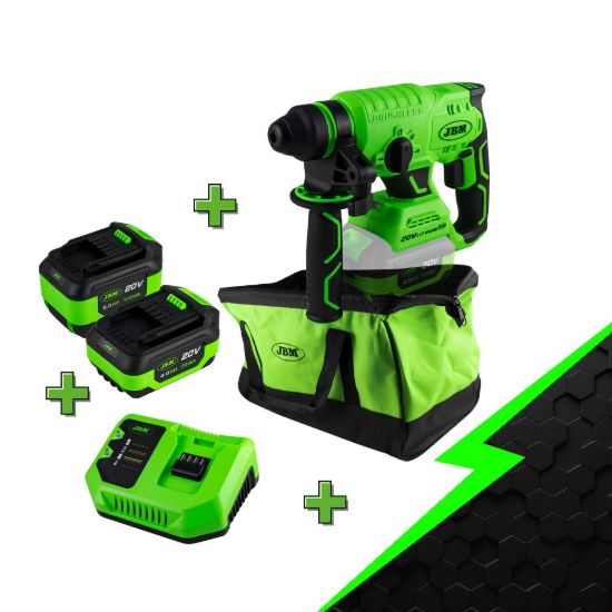 Imagem de PROMO ELECTR: MARTILLO PERCUTOR SDS A BATERÍA 60023 + 60013 + 60015 + 60016 + 53782