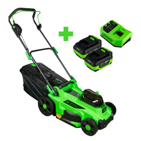 Imagem de PROMO ELÉCTRICA CON CORTACESPED 60045 + 2 BATERÍAS 4.0AH + CARGADOR 4.0A