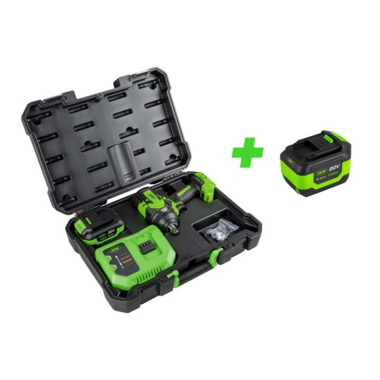 Imagem de 60051C PISTOLA DE IMPACTO BRUSHLESS A BATERÍA 1/2" 1000NM CON MALETÍN + 60015