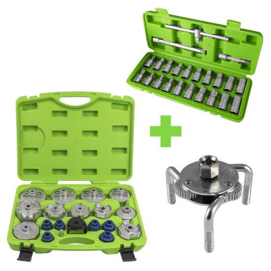 Imagem de PROMO: EXTRACTOR FILTRO + JUEGO DE VASOS PARA TAPONES CÁRTER + JUEGO DE EXTRACTORES