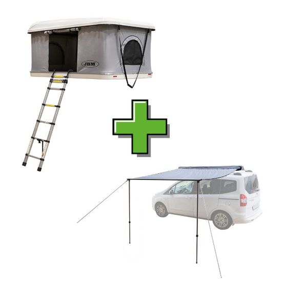 Imagem de TIENDA DE TECHO RÍGIDA + TOLDO PARA COCHE