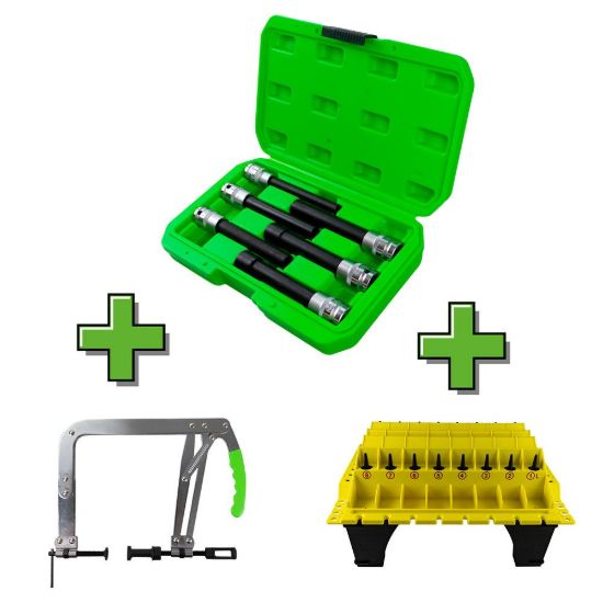 Imagem de PROMO SET DE 6 VASOS 1/2" TORX TIPO E EXTRA LARGOS 53915 + 53637 + 52734