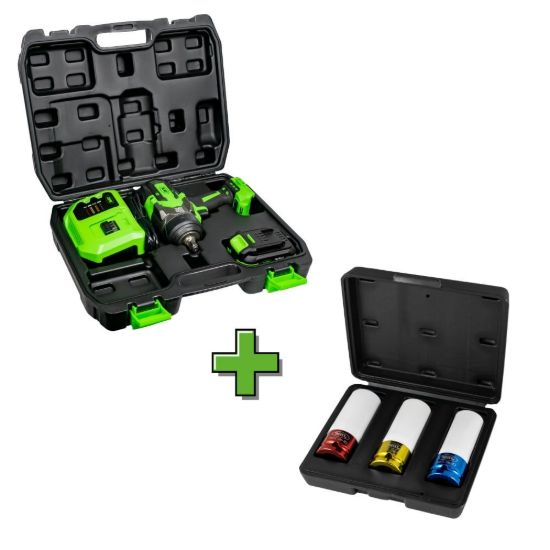 Imagem de SERIE PISTOLA DE IMPACTO BRUSHLESS 60044C + 51336