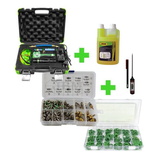 Imagem de 53539 KIT DE DETECCIÓN DE FUGAS +12977 LÍQUIDO +53599 OBUSES+50807 JUNTAS TÓRICAS +53503 TERMÓMETRO