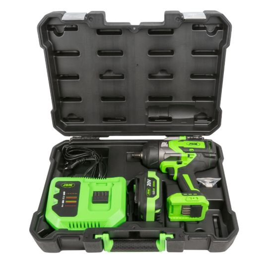 Imagem de 60044C PISTOLA DE IMPACTO BRUSHLESS A BATERÍA 1/2" 1300NM + 52342 SET DE 11 VASOS DE IMPACTO