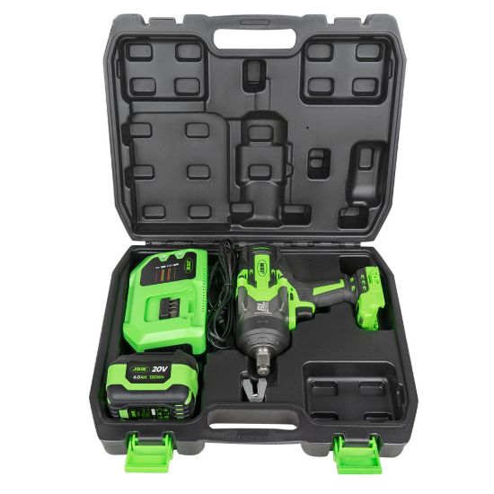 Imagem de 60048C PISTOLA DE IMPACTO BRUSHLESS A BATERÍA 3/4" 1300NM + 52347 SET DE 8 VASOS DE IMPACTO HEX 3/4"