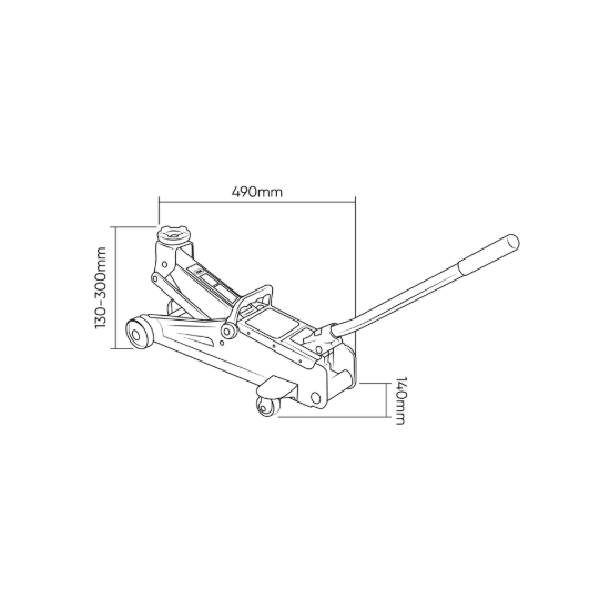 Imagem de Macaco de rodas 2T com caixa plástica