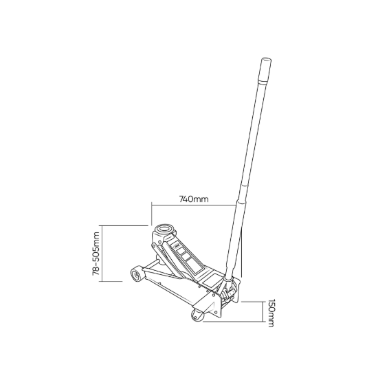 Imagem de Macaco de rodas 2,5T rebaixado