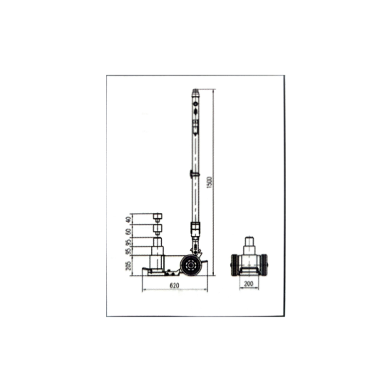 Imagem de Macaco Hidráulico Pneumático 40-80T