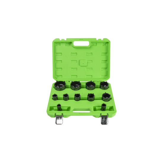 Imagem de Jogo de chaves de 1/2" com dentes (exteriores) para porcas ranhuradas