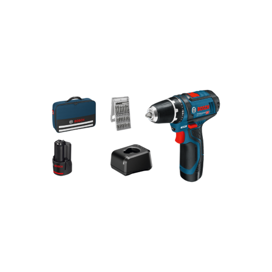 Imagem de GSR 12V-15 Aparafusadora com 2x2Ah + GAL 12V-20 + mala + 25acessórios