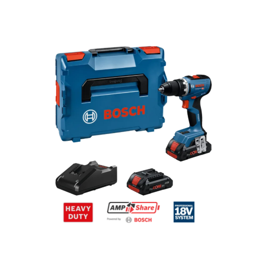 Imagem de GSR 18V-65 Aparafusadora + 2x ProCore 4.0Ah + GAL 18V-40 + L-Boxx
