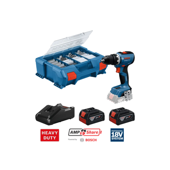 Imagem de GSR 18V-65 Aparafusadora + 2x GBA 4.0Ah + GAL 18V-40 + L-Boxx