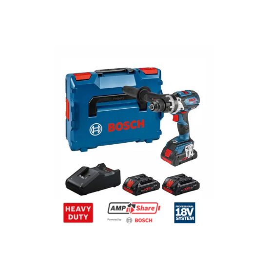 Imagem de GSB 18V-110 C Berbequim com percussão + 3x 4.0ah ProCore + GAL 18V-40 + L-Boxx