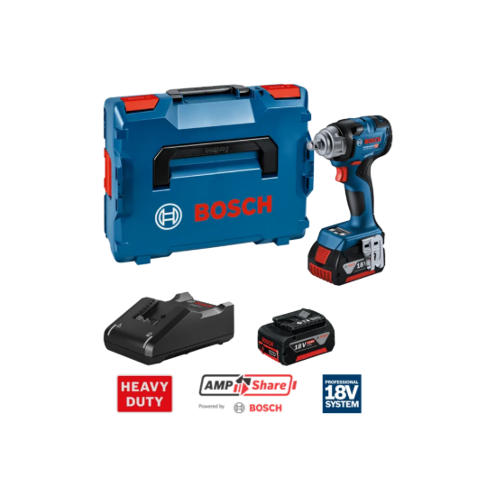 Imagem de GDS 18V-330HC Chave de impacto + 2x 5.0Ah + GAL18V-40 + L-Boxx