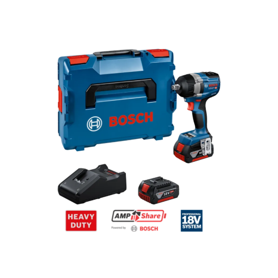 Imagem de GDS 18V-750C Chave de impacto + 2x 5.0ah + GAL 18V-40 + L-Boxx