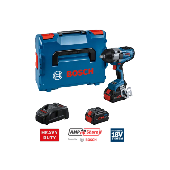 Imagem de GDS 18V-1000 Chave de impacto + 2x 8.0Ah ProCore + GAL 1880CV + L-Boxx