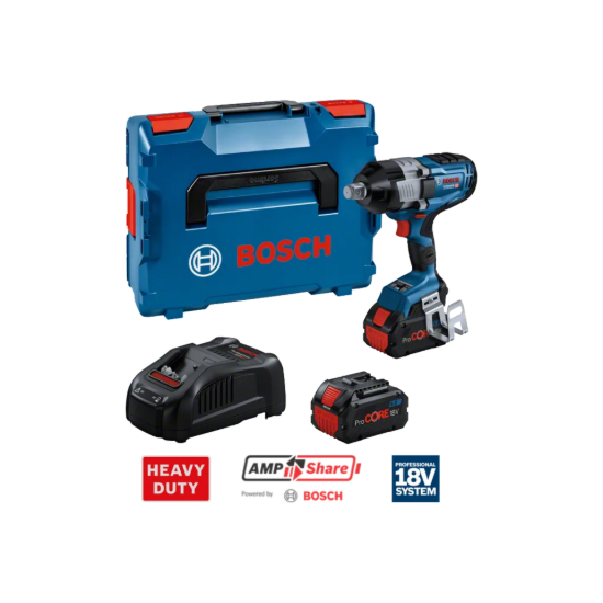 Imagem de GDS 18V-1600 HC Chave de impacto + 2x 8.0Ah ProCore + GAL 1880 CV + Módulo Bluetooth + L-Boxx