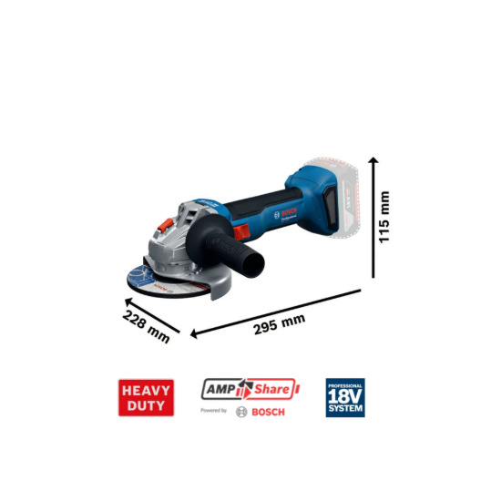 Imagem de GWS 18V-8 Rebarbadora (125mm) + 2x 4.0 Ah + GAL 18V-40 + L-Boxx