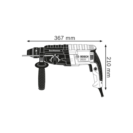 Imagem de GBH 240 Martelo perfurador SDS plus de 790W e 2,7J + mala + 5 brocas SDS plus