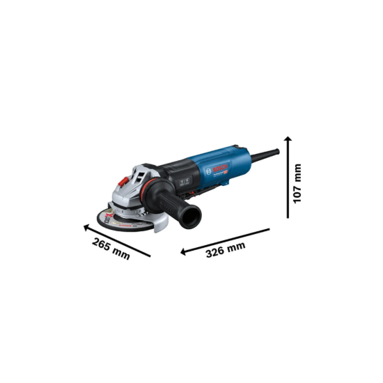 Imagem de GWS 17-125 PS Rebarbadora 1700w disco Ø125mm + cx. cartão - interruptor PROtection