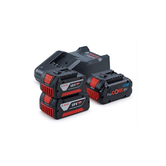 Imagem de Kit Pro 5 ferramentas GBH 18V-21 + GSB 18V-45 + GWS 18V-10(125mm) + 2x5Ah + 5.5Ah ProCORE + Malote