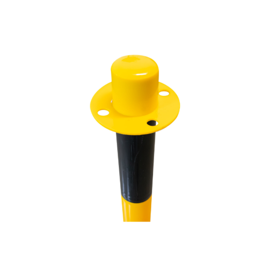 Imagem de Poste de plástico amarelo/preto para corrente