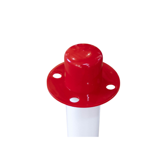 Picture of Poste de plástico vermelho/branco para corrente